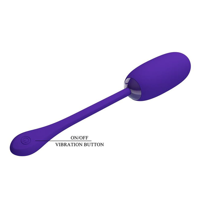 PRETTYLOVE Julius Vibrating Egg Violet – вибриращо яйце с 12 функции