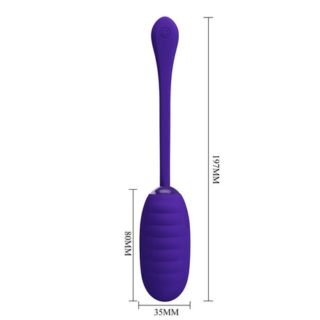 PRETTYLOVE Kirk – вибриращо яйце с 12 режима, USB