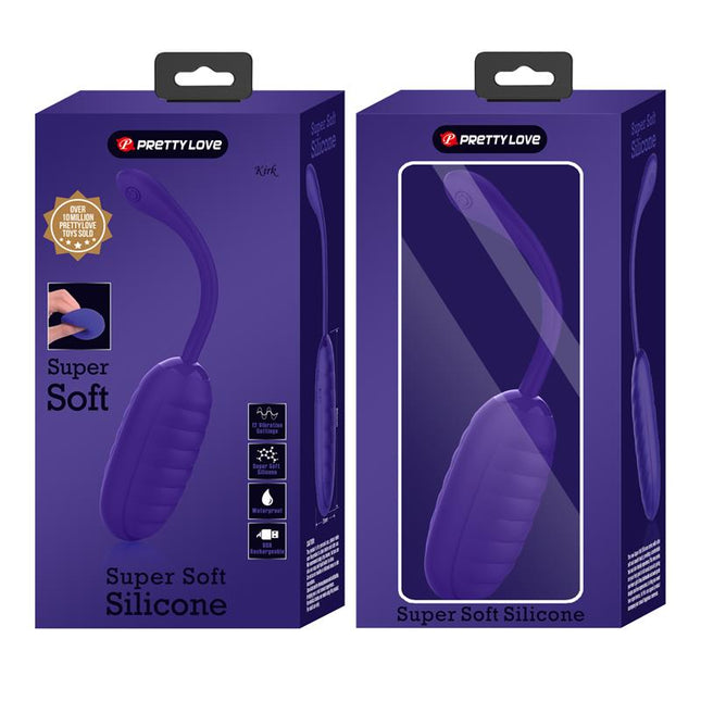 PRETTYLOVE Kirk – вибриращо яйце с 12 режима, USB