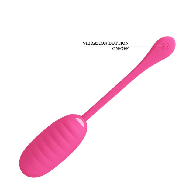 PRETTYLOVE Kirk – вибриращо яйце с мобилно приложение, силикон, USB