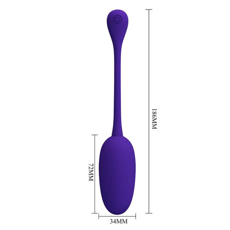 PRETTYLOVE Knucker – вибриращо яйце с 12 режима, USB зарядно