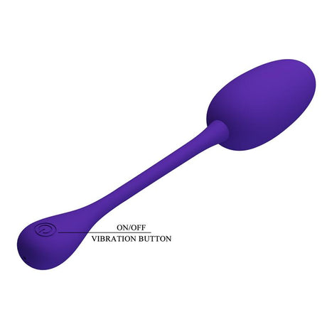 PRETTYLOVE Knucker – вибриращо яйце с 12 режима, USB зарядно