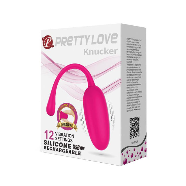 PRETTYLOVE Knucker – вибриращо яйце с 12 режима