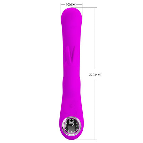 PRETTYLOVE Lamar – вибратор с G-точка и клиторен стимулатор, USB зареждане