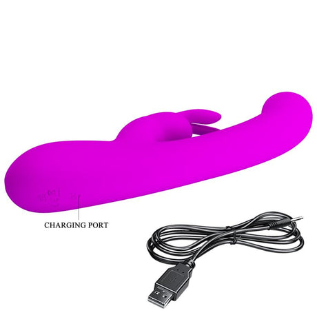 PRETTYLOVE Lamar – вибратор с G-точка и клиторен стимулатор, USB зареждане