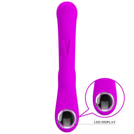 PRETTYLOVE Lamar – вибратор с G-точка и клиторен стимулатор, USB зареждане