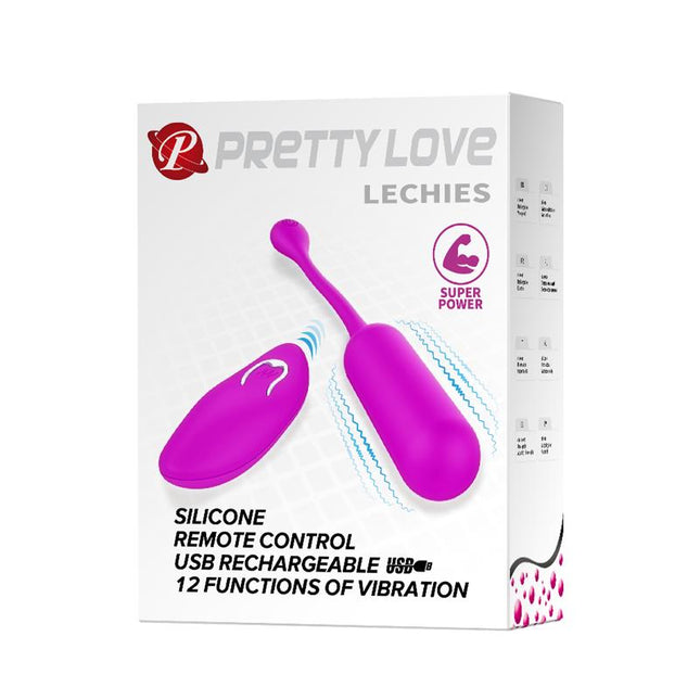 PRETTYLOVE Lechies – вибриращо яйце с дистанционно и USB зареждане