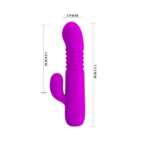 PRETTYLOVE Leopold Thrusting Vibe – USB вибратор с двойна стимулация