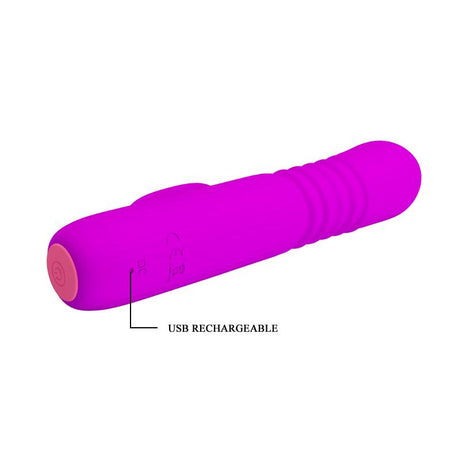 PRETTYLOVE Leopold Thrusting Vibe – USB вибратор с двойна стимулация