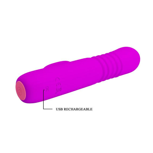 PRETTYLOVE Leopold Thrusting Vibe – USB вибратор с двойна стимулация