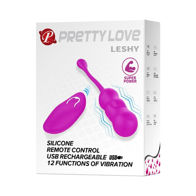 PRETTYLOVE Leshy – вибриращо яйце с дистанционно и USB зареждане