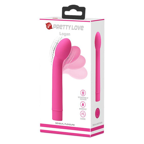 PRETTYLOVE Logan Vibe Pink – вибратор с 10 режима на вибрация
