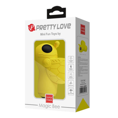 PRETTYLOVE Magic Bee – водоустойчив пръстов стимулатор с 12 режима на потупване