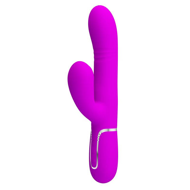 PRETTYLOVE Mariana Vibrator 4 в 1 – силиконов, фуксия