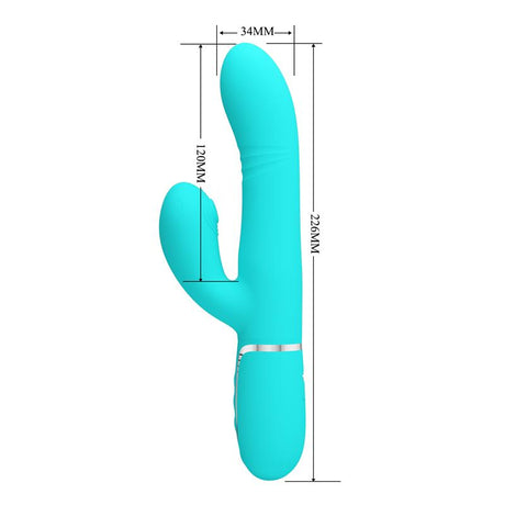 PRETTYLOVE Mariana Vibrator 4 в 1 – многофункционален силиконов стимулатор