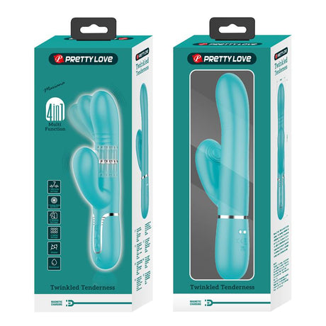 PRETTYLOVE Mariana Vibrator 4 в 1 – многофункционален силиконов стимулатор