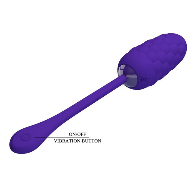 PRETTYLOVE Marina Vibrating Egg Violet – вибриращо яйце с 12 режима