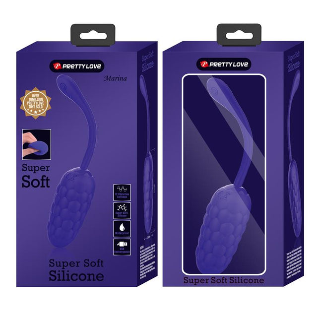PRETTYLOVE Marina Vibrating Egg Violet – вибриращо яйце с 12 режима