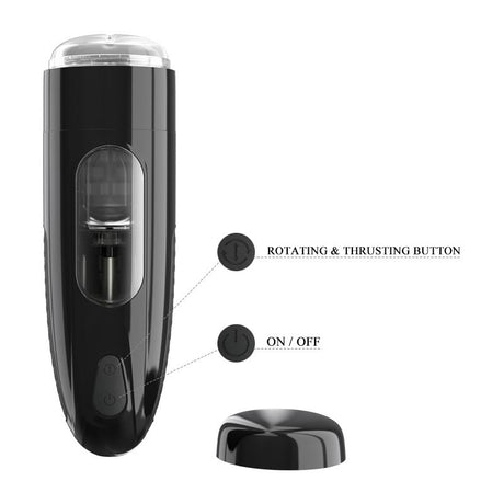 PRETTYLOVE Marlos – автоматичен мастурбатор с вибрация и USB зареждане