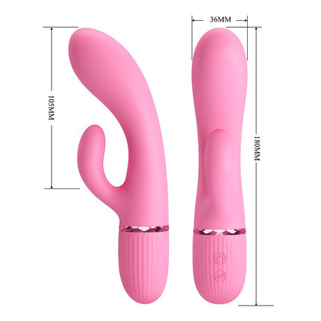 PRETTYLOVE Marski – вибратор с Rabbit стимулатор и 10 режима, розов