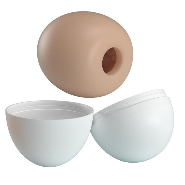 PRETTYLOVE Pleasure Egg II Orange – гъвкав мастурбатор за комфорт