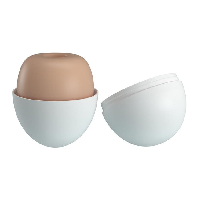 PRETTYLOVE Pleasure Egg II Orange – гъвкав мастурбатор за комфорт