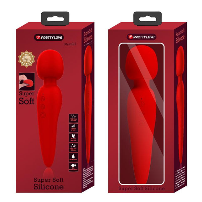PRETTYLOVE Meredith Massager Wand – мощен вибратор с 5 скорости и 7 режима