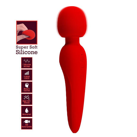 PRETTYLOVE Meredith Massager Wand – мощен вибратор с 5 скорости и 7 режима