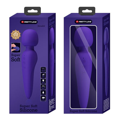PRETTYLOVE Meredith Massager Wand Violet – мощен масажор с 5 скорости и 7 режима