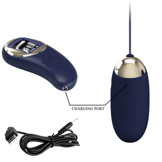 PRETTYLOVE Mina – вибриращо яйце с дистанционно и LED екран
