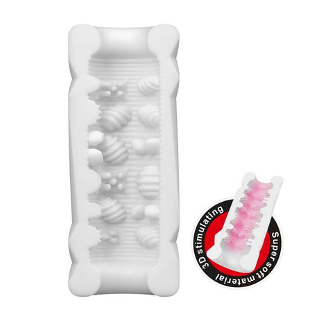 PRETTYLOVE Mini Male Masturbator Maid Service – компактен и гъвкав мастурбатор