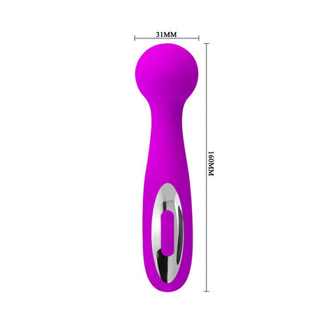 PRETTYLOVE Mini Massager Wade Purple – водоустойчив вибратор с 12 режима