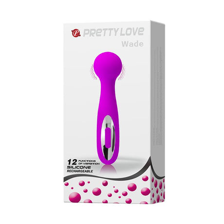 PRETTYLOVE Mini Massager Wade Purple – водоустойчив вибратор с 12 режима