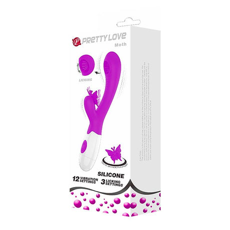 PRETTYLOVE Moth Vibe – вибратор с лизане и вибрации за прецизна стимулация