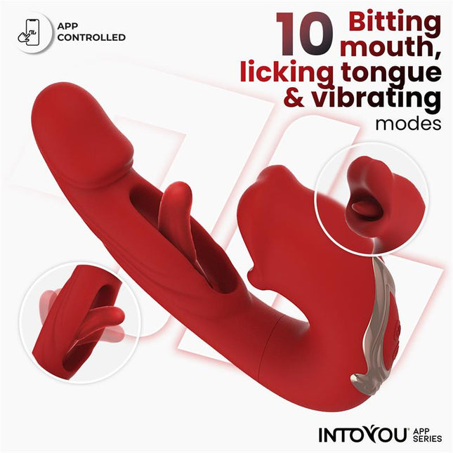 Intoyou® Mouty – Вибратор с двойна стимулация и апликация