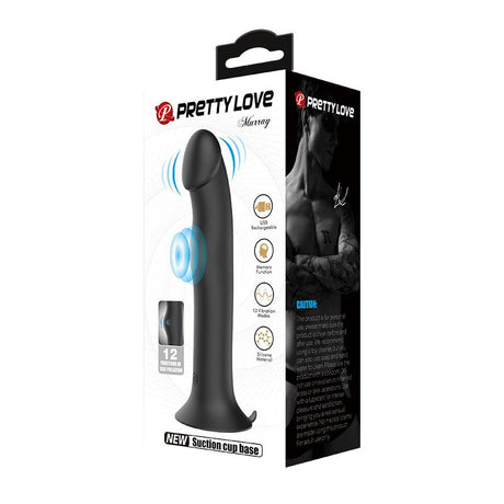 PRETTYLOVE Murray – вибриращ дилдо с пулсации и вендуза
