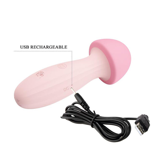 PRETTYLOVE Mushroom Vibe – компактен силиконов вибратор с 12 режима