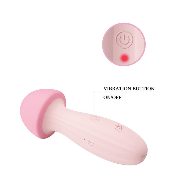 PRETTYLOVE Mushroom Vibe – компактен силиконов вибратор с 12 режима