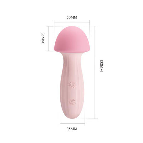 PRETTYLOVE Mushroom Vibe – компактен силиконов вибратор с 12 режима