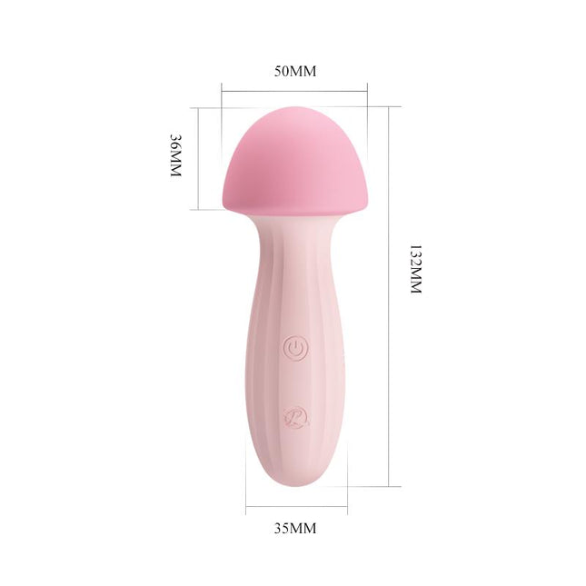 PRETTYLOVE Mushroom Vibe – компактен силиконов вибратор с 12 режима