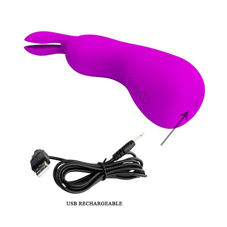 PRETTYLOVE Nakki Massager – силиконов вибратор с USB и 7 режима