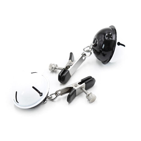 Nipple Clamps with Bell Black/White