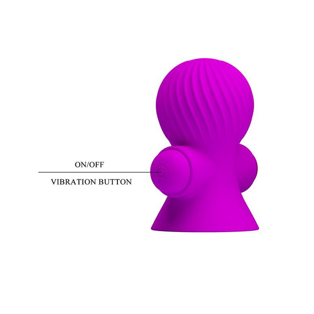 PRETTYLOVE Nipple Sucker with Vibracion Pink – вибриращ стимулатор за зърна