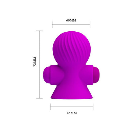 PRETTYLOVE Nipple Sucker with Vibracion Pink – вибриращ стимулатор за зърна