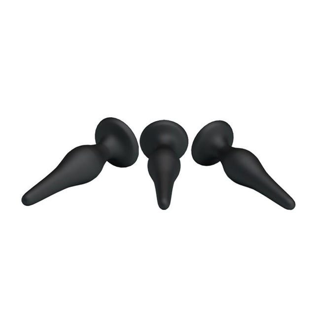 PRETTYLOVE Pack 3 Butt Plug Mini – комплект анални тапи с три размера