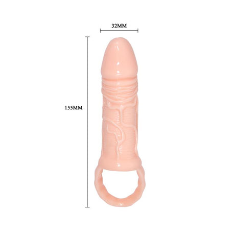 PRETTYLOVE Penis Extended Sleeve – удължаващ и стимулиращ калъф с пръстен