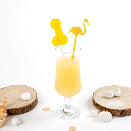 Penis Shaped Lollipop PiÒa Colada Flavor with Alcohol