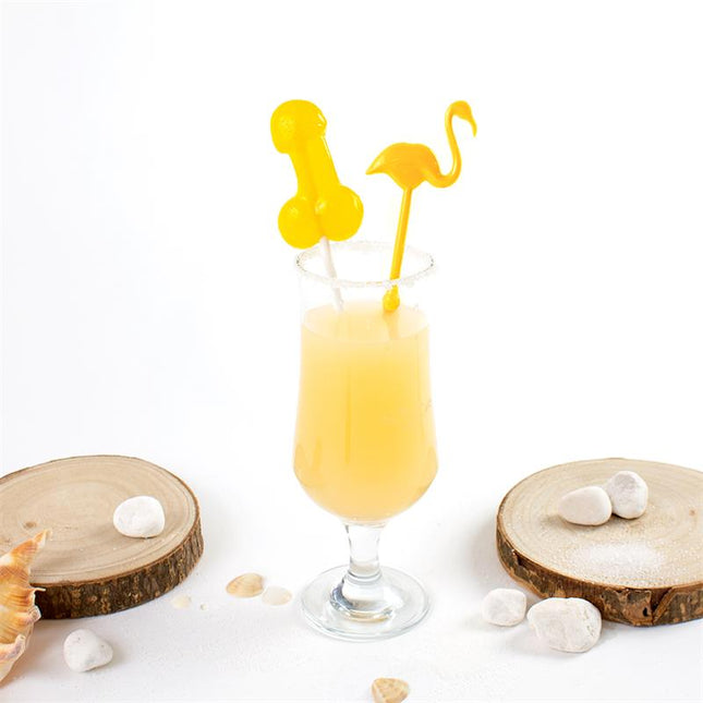 Penis Shaped Lollipop PiÒa Colada Flavor with Alcohol