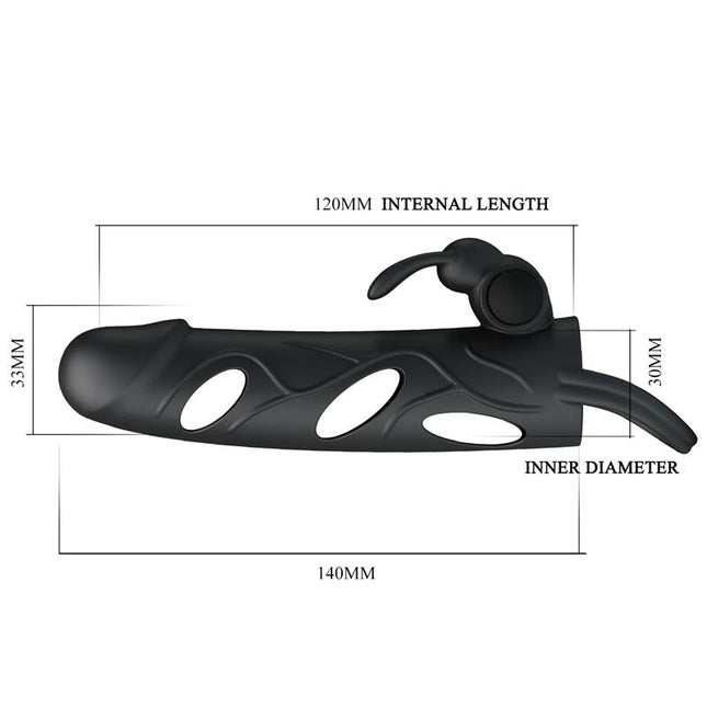 PRETTYLOVE Penis Sleeve with Vibration 5.5 – стимулатор с вибрация и текстура