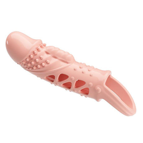 PRETTYLOVE Penis Sleeve с вибрация – удължаващ и стимулиращ калъф